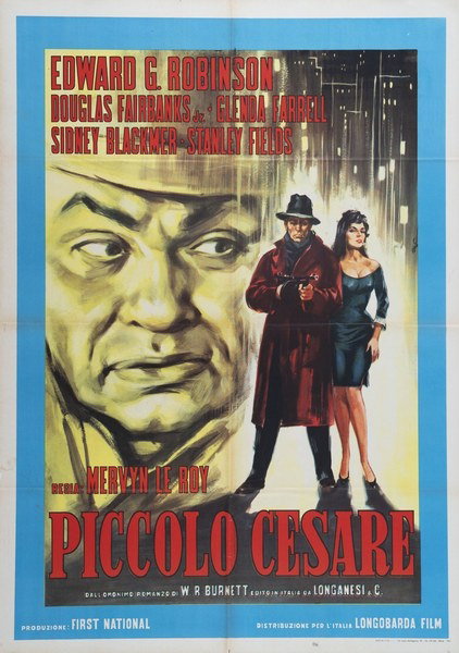 Manifesto 2 per il film Piccolo Cesare (1931), dipinto da Marcello Colizzi