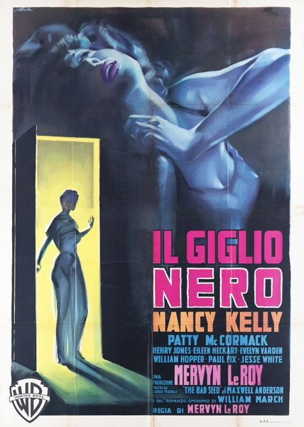 Manifesto 2 per il film Il giglio nero (1956), dipinto da Giorgio Olivetti