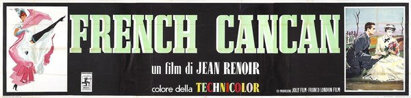 Poster 2 for the film French Cancan (1955), painted by Ercole Brini