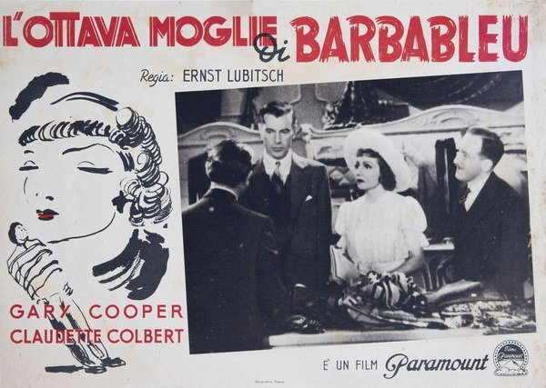 Fotobusta 2 per il film L'ottava moglie di Barbablù (1938)