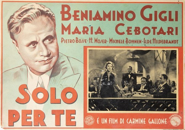 Fotobusta 2 per il film Solo per te (1938)