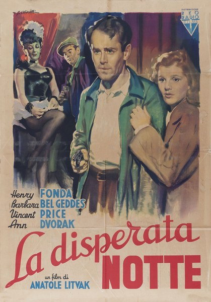 La disperata notte - Manifesto 1