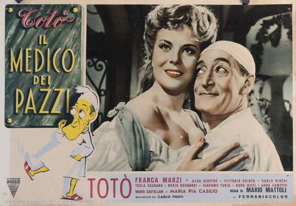 Fotobusta 3 per il film Il medico dei pazzi (1954)