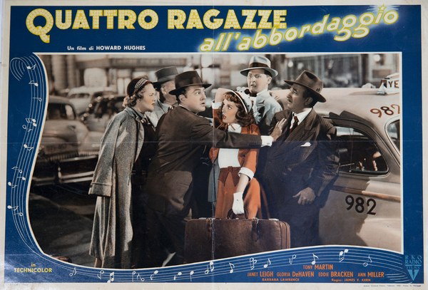 Fotobusta 2 per il film Quattro ragazze all'abbordaggio (1951)