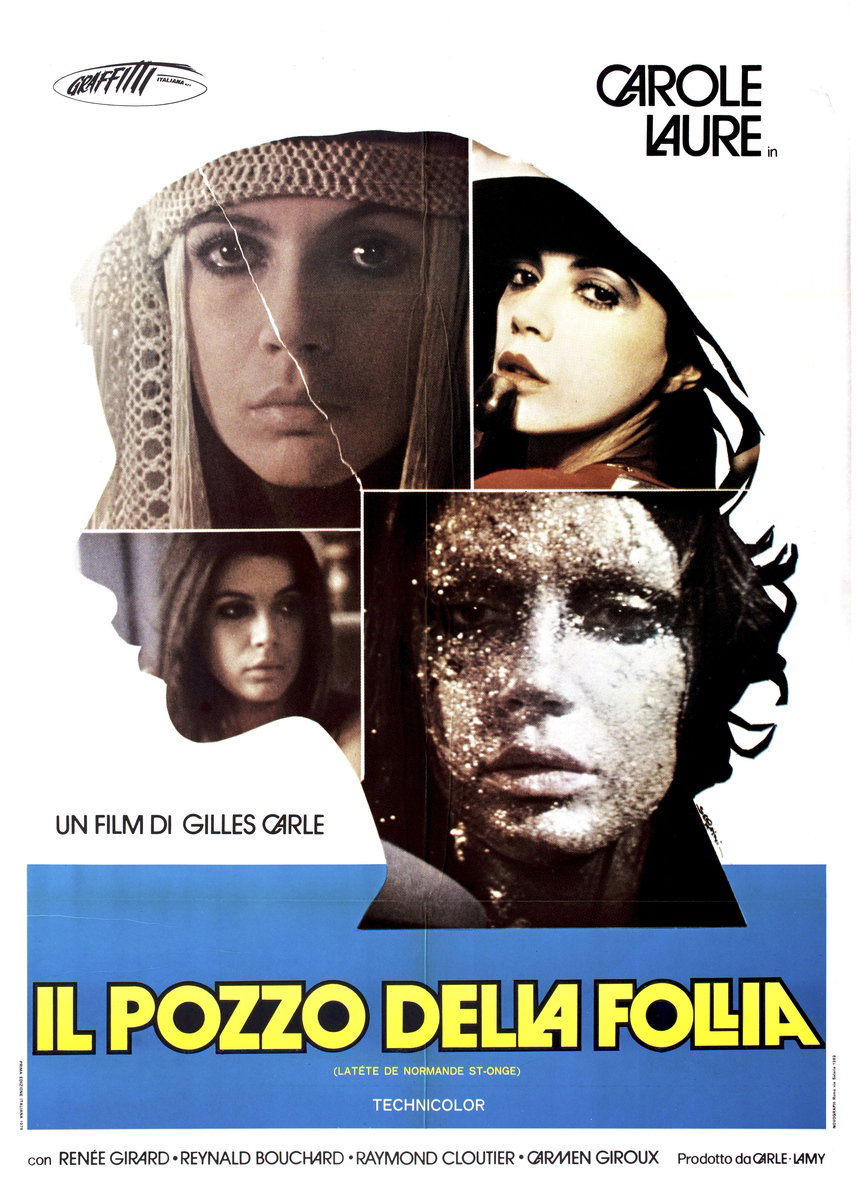 Manifesto 2 per il film Il pozzo della follia (1975), dipinto da Adelchi Serafini