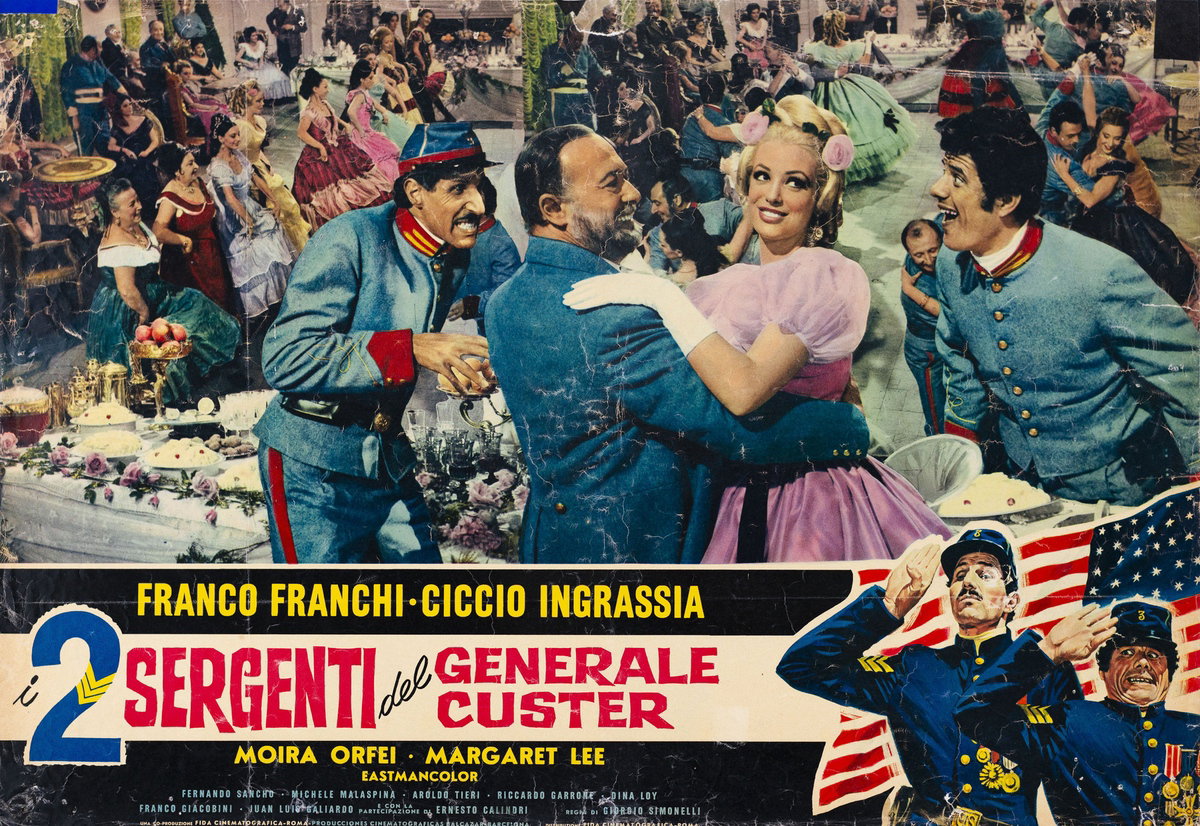 Fotobusta 2 per il film I due sergenti del generale Custer (1965)