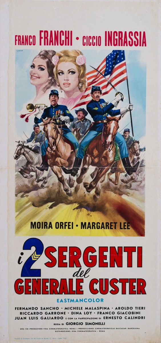 Two Idiots at Fort Alamo - Lobby Card 1