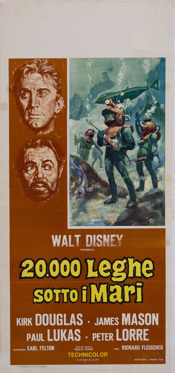 Locandina 2 for the film 20,000 Leagues Under the Sea (1954)