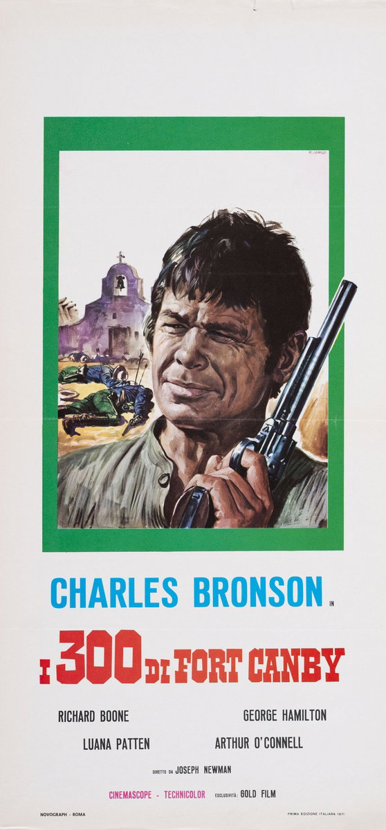 Locandina 2 per il film I trecento di Fort Canby (1961), dipinto da Renato Casaro (Renè)