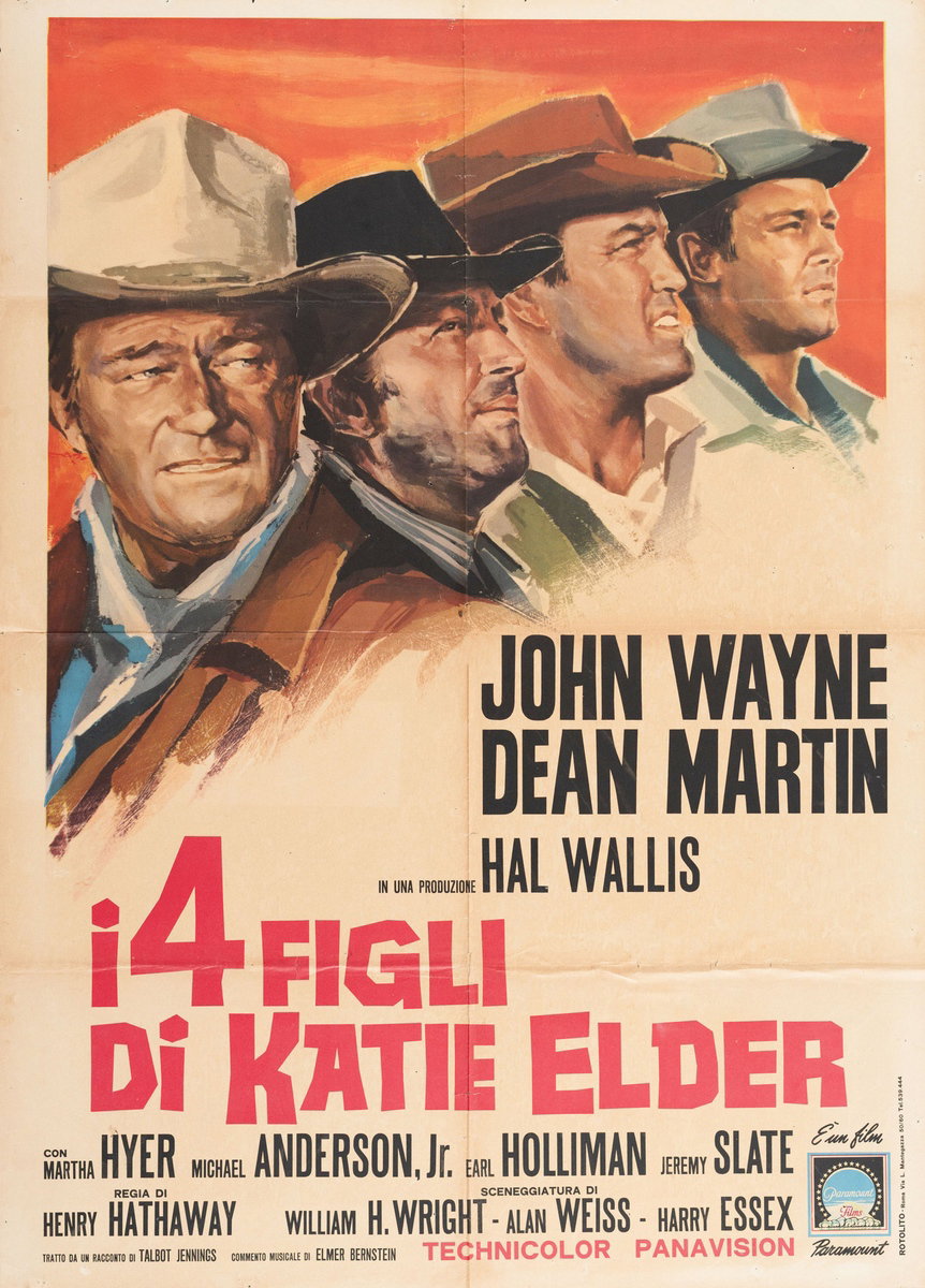 Manifesto 4 per il film I 4 figli di Katie Elder (1965)