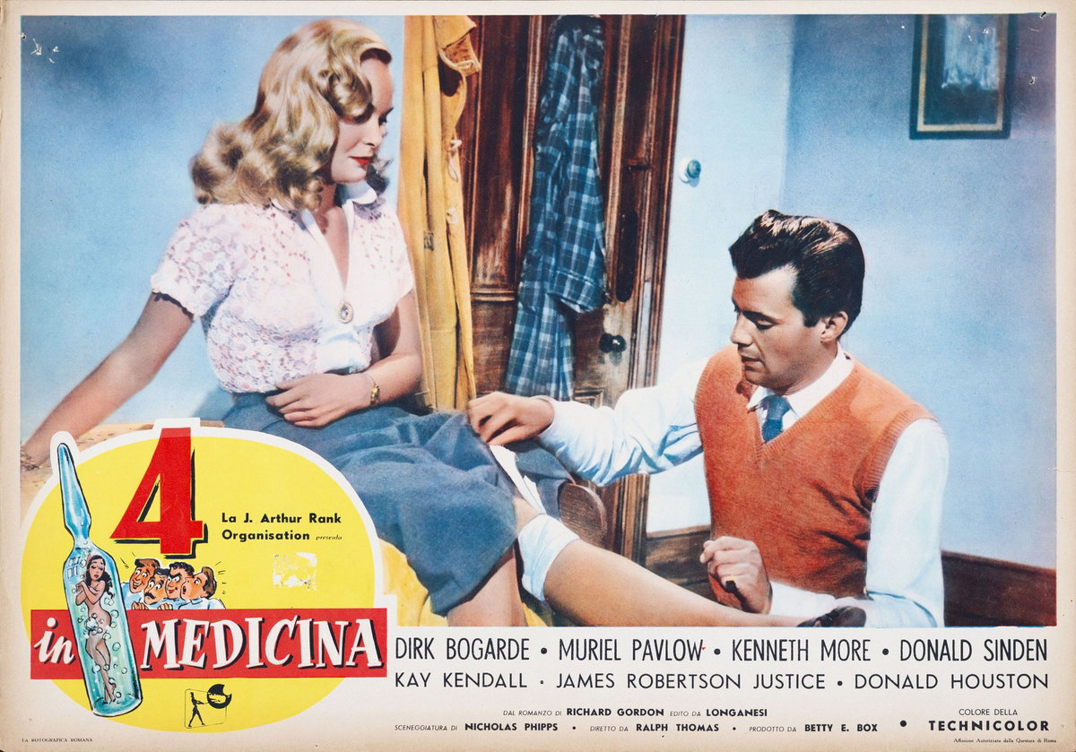 Fotobusta 2 per il film Quattro in medicina (1954)