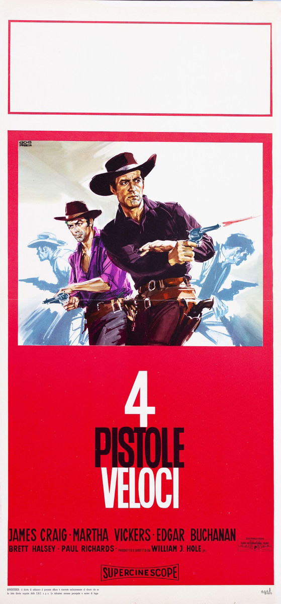 4 pistole veloci - Locandina 1