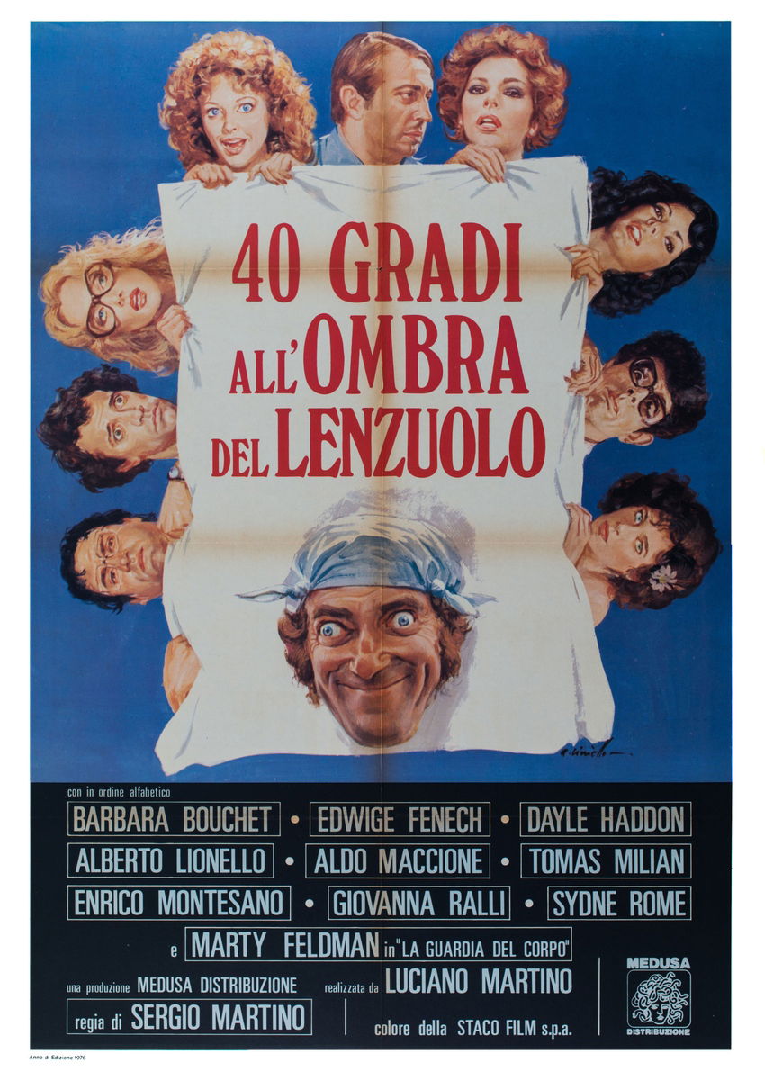 40 gradi all'ombra del lenzuolo - Manifesto 1