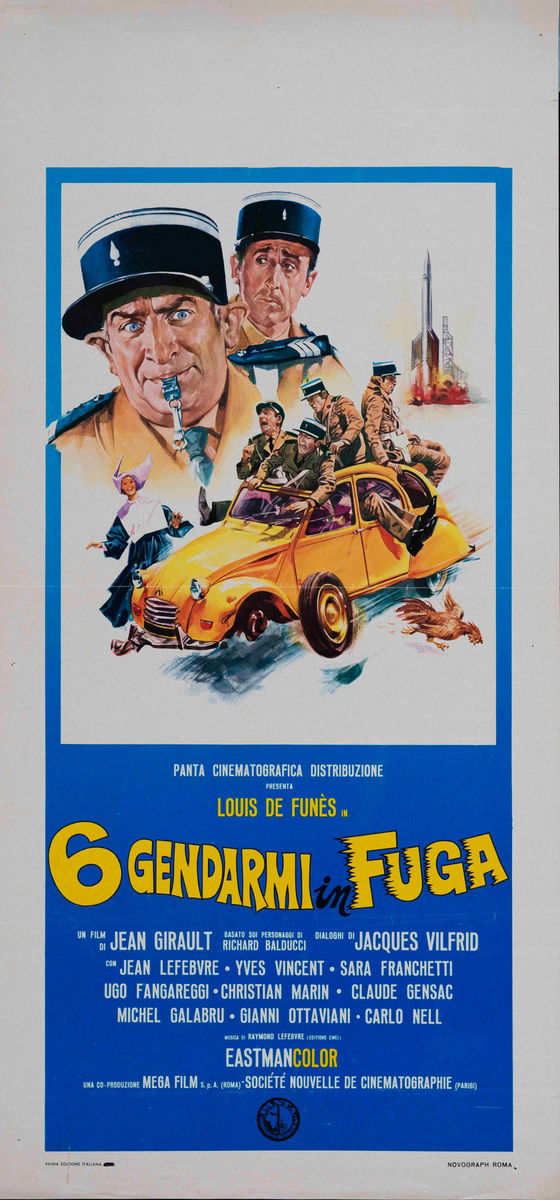 6 Gendarmi in fuga - Locandina 1