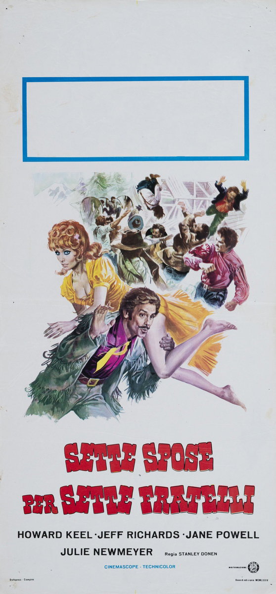 Locandina 2 per il film Sette spose per sette fratelli (1954)