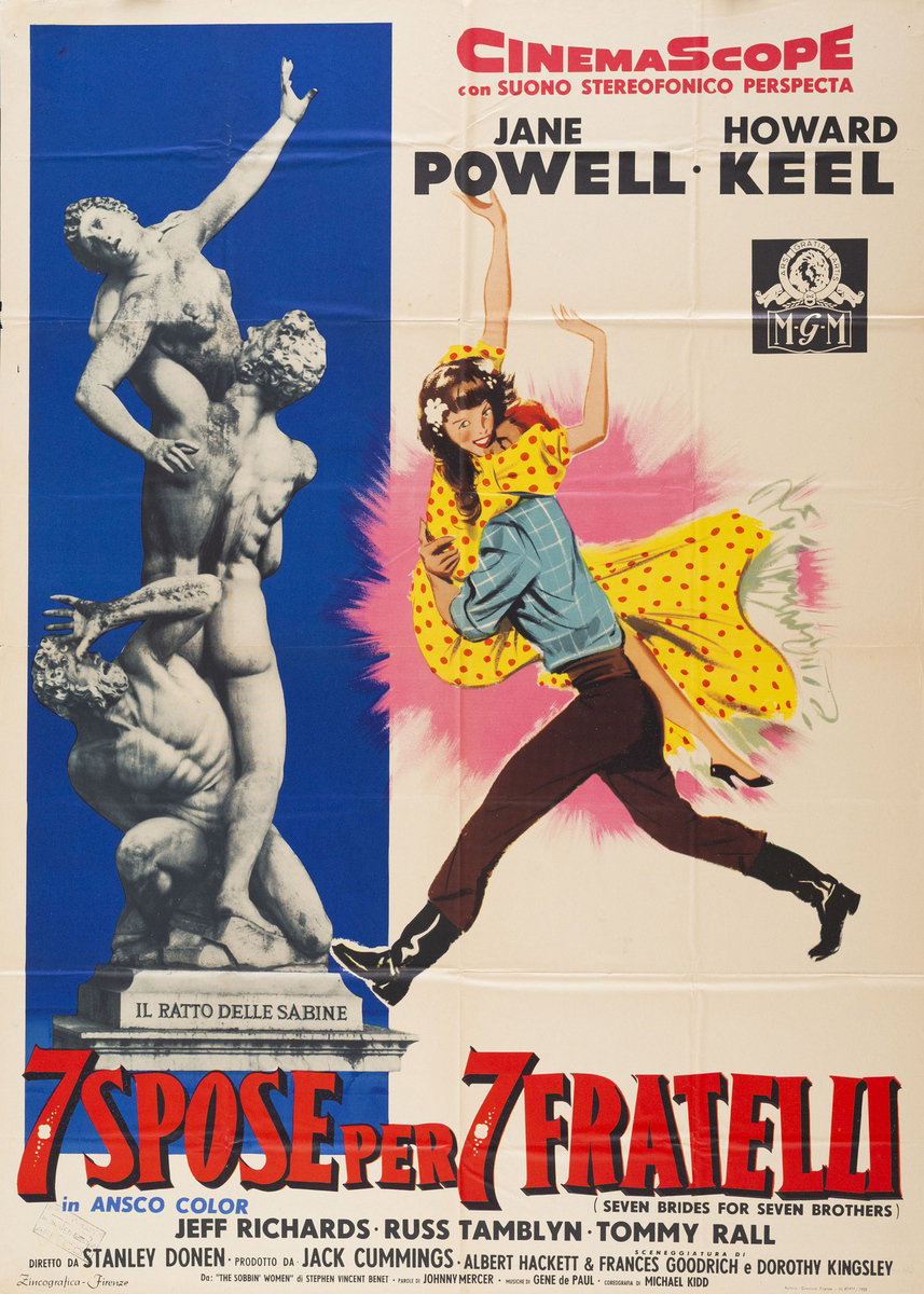 Manifesto 5 per il film Sette spose per sette fratelli (1954)