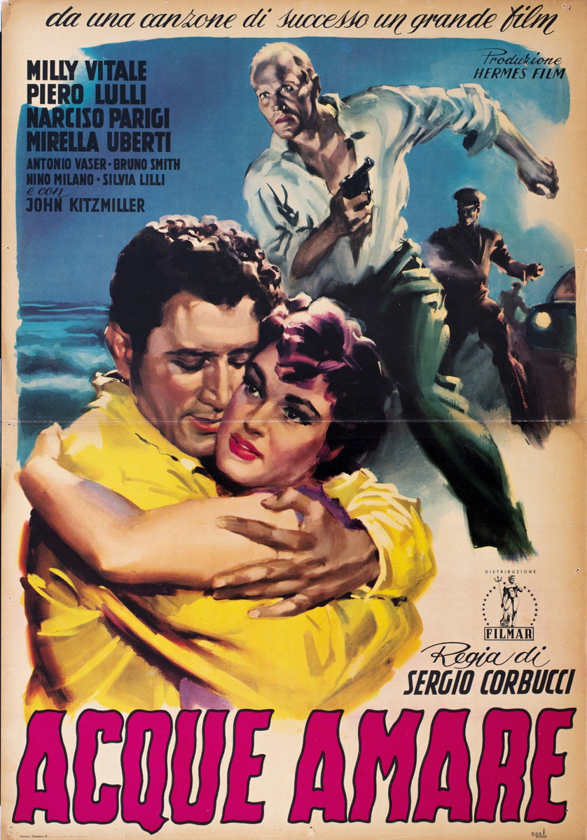 Manifesto 2 per il film Acque amare (1954)