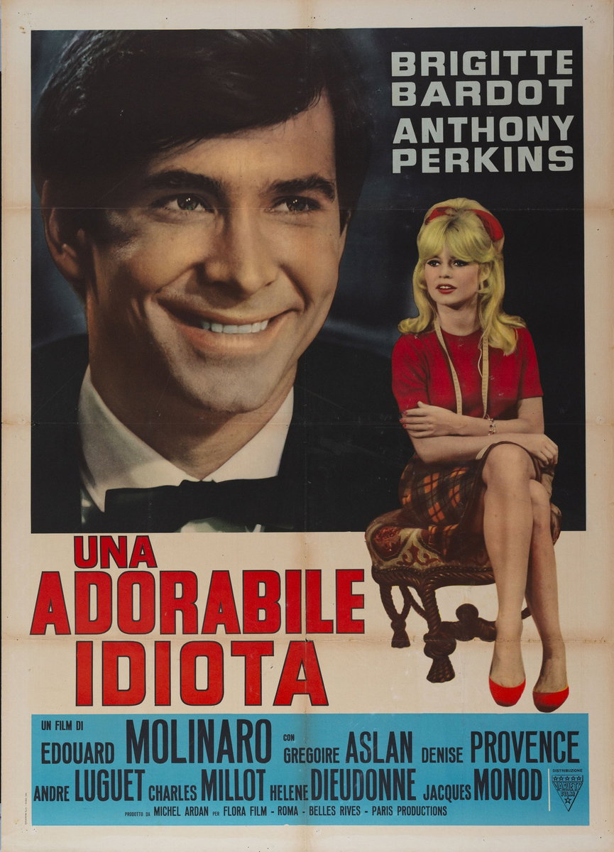 Manifesto 2 per il film Un'adorabile idiota (1964)