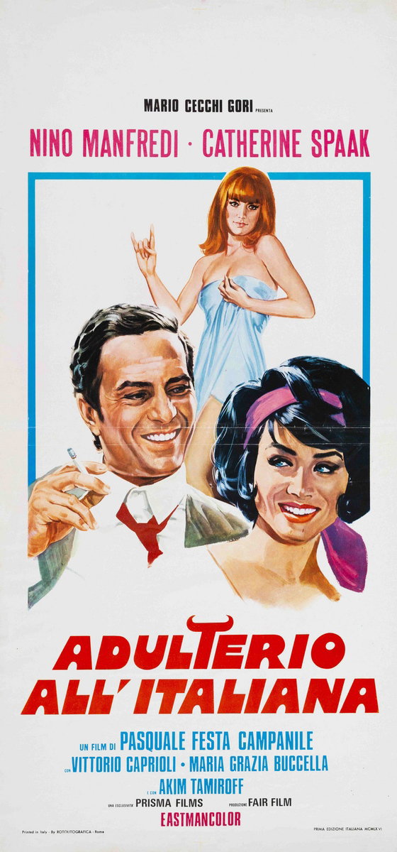 Locandina 2 per il film Adulterio all'italiana (1966)