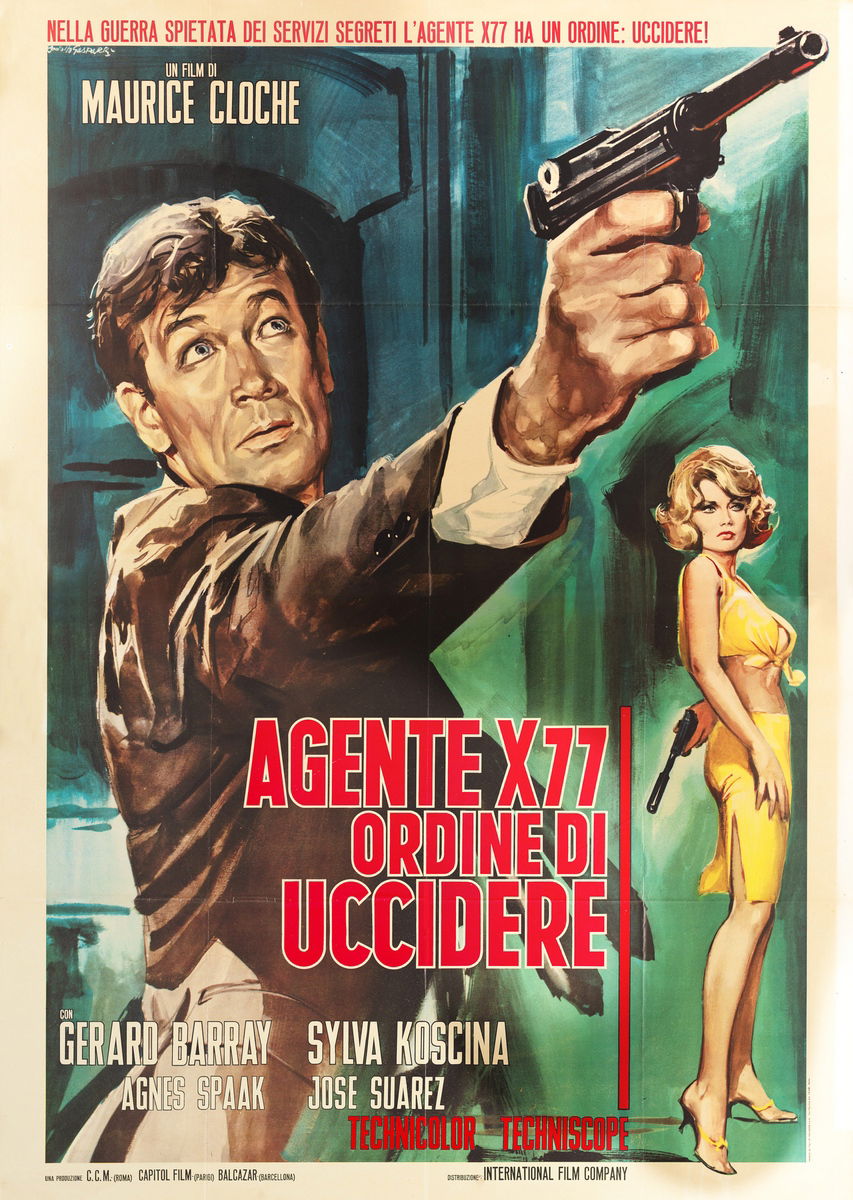 Agente X-77 ordine di uccidere - Manifesto 1