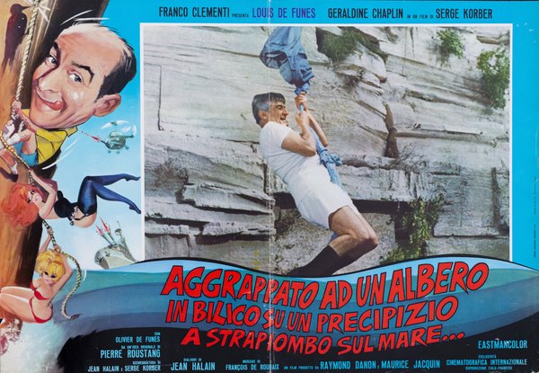 Aggrappato ad un albero, in bilico su un precipizio a strapiombo sul mare