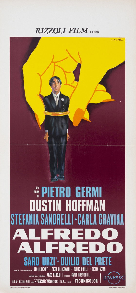 Locandina 2 per il film Alfredo Alfredo (1972), dipinto da Averardo Ciriello