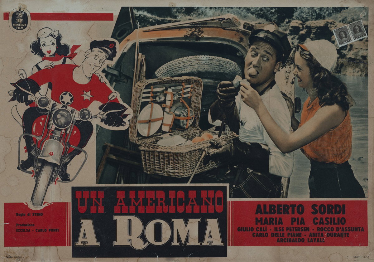 Lobby Card 2 for the film An American in Rome (1954)