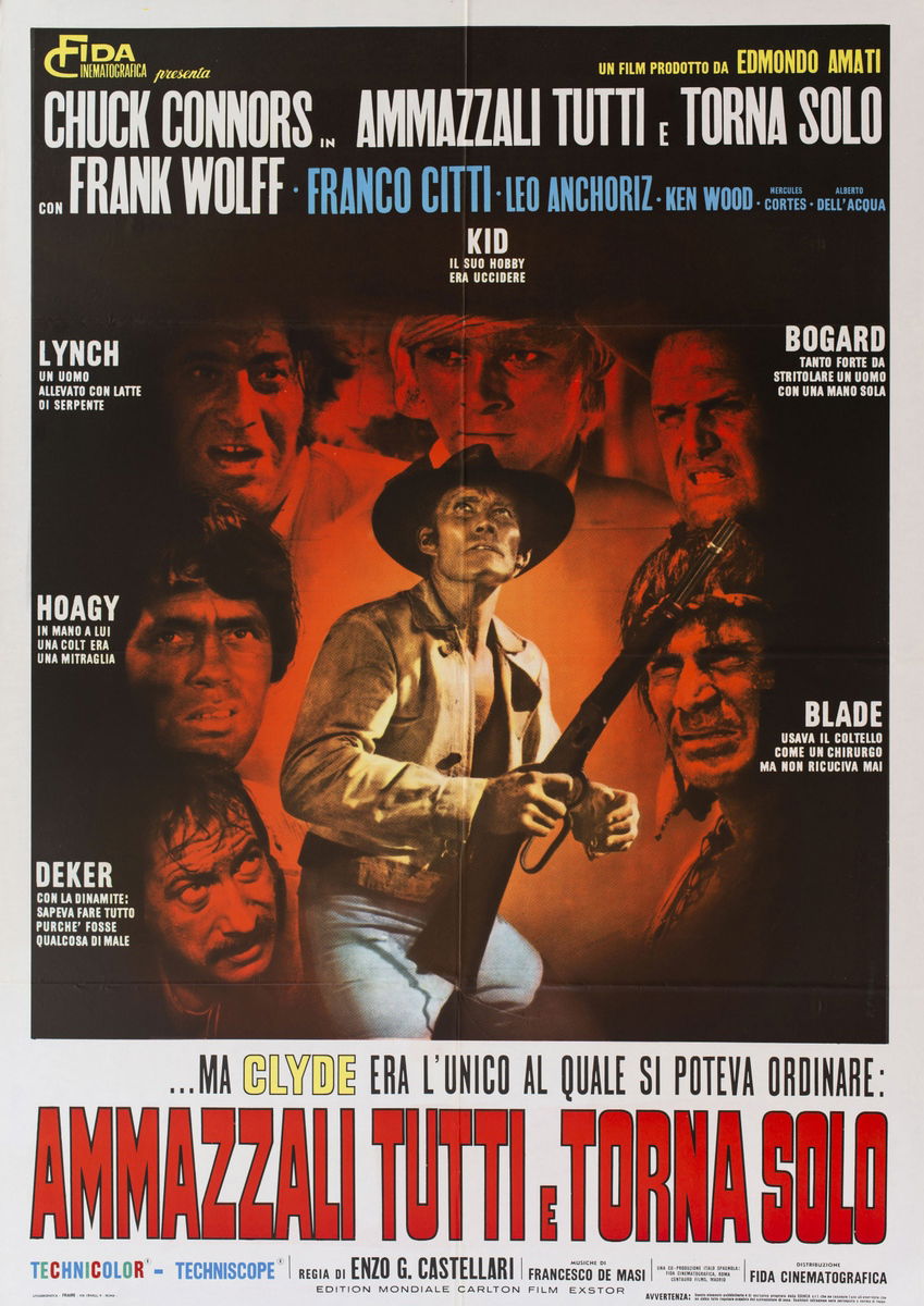 Ammazzali tutti e torna solo - Manifesto 1