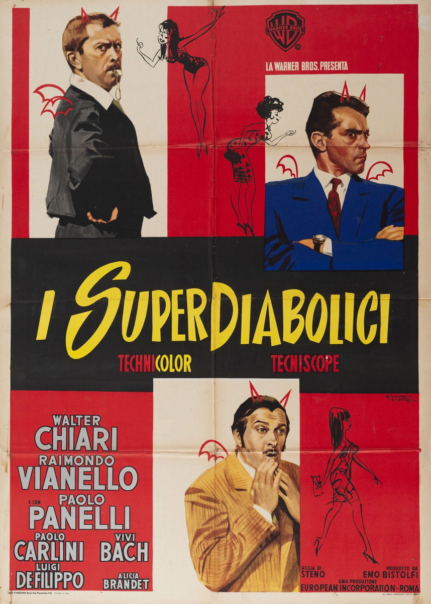 Poster 2 for the film Love Italian Style (1966), painted by Giuliano Nistri