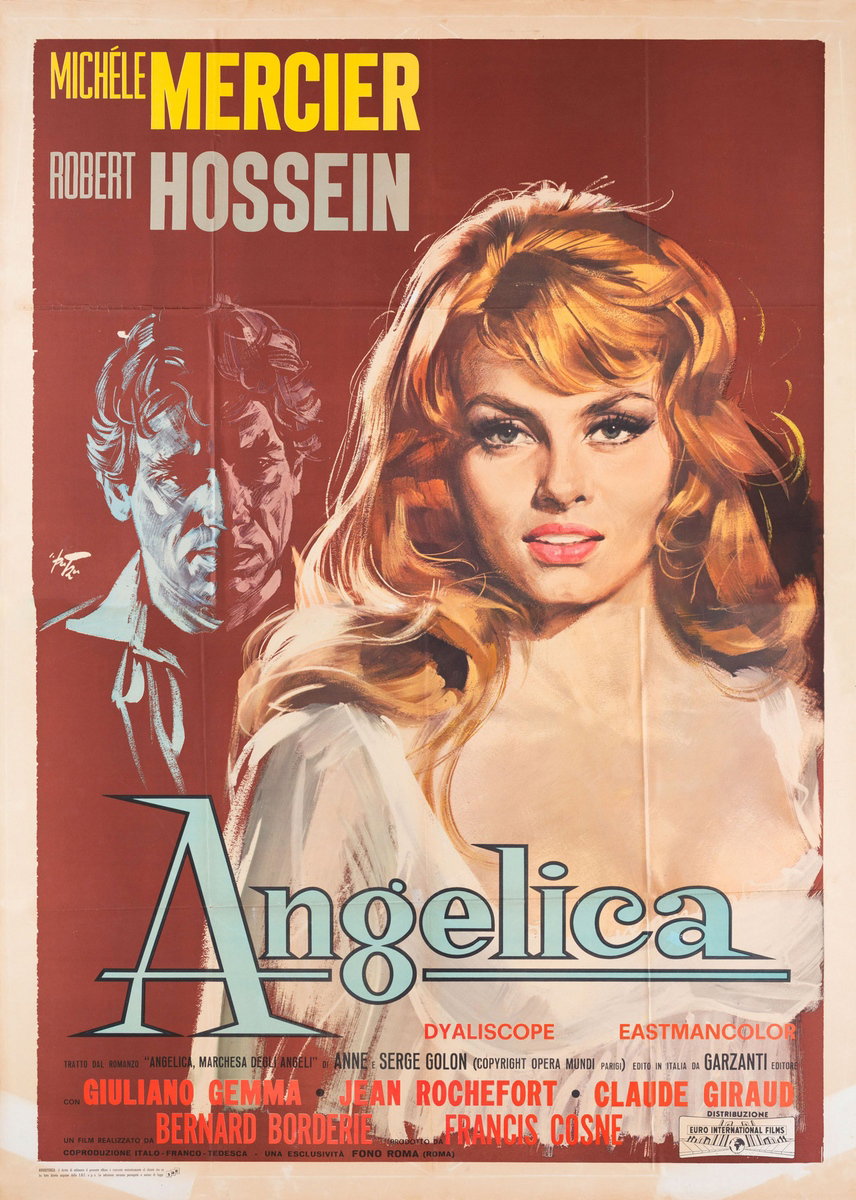 Manifesto 5 per il film Angelica (1964), dipinto da Arnaldo Putzu