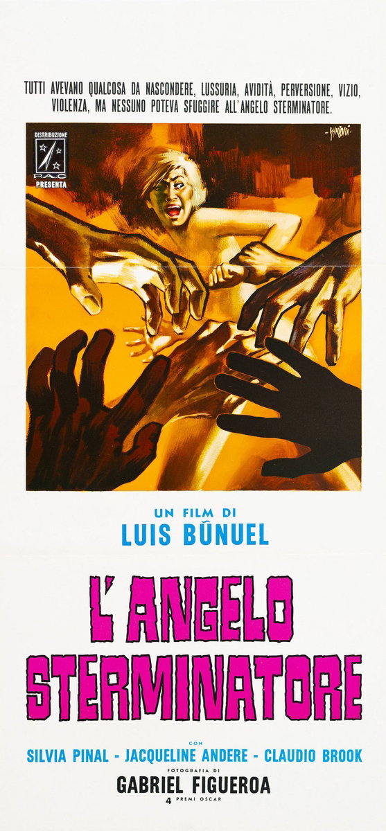 Locandina 2 per il film L'angelo sterminatore (1962), dipinto da Sandro Simeoni (Symeoni)