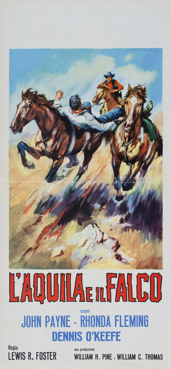 Locandina 2 per il film L'aquila e il falco (1950), dipinto da Averardo Ciriello