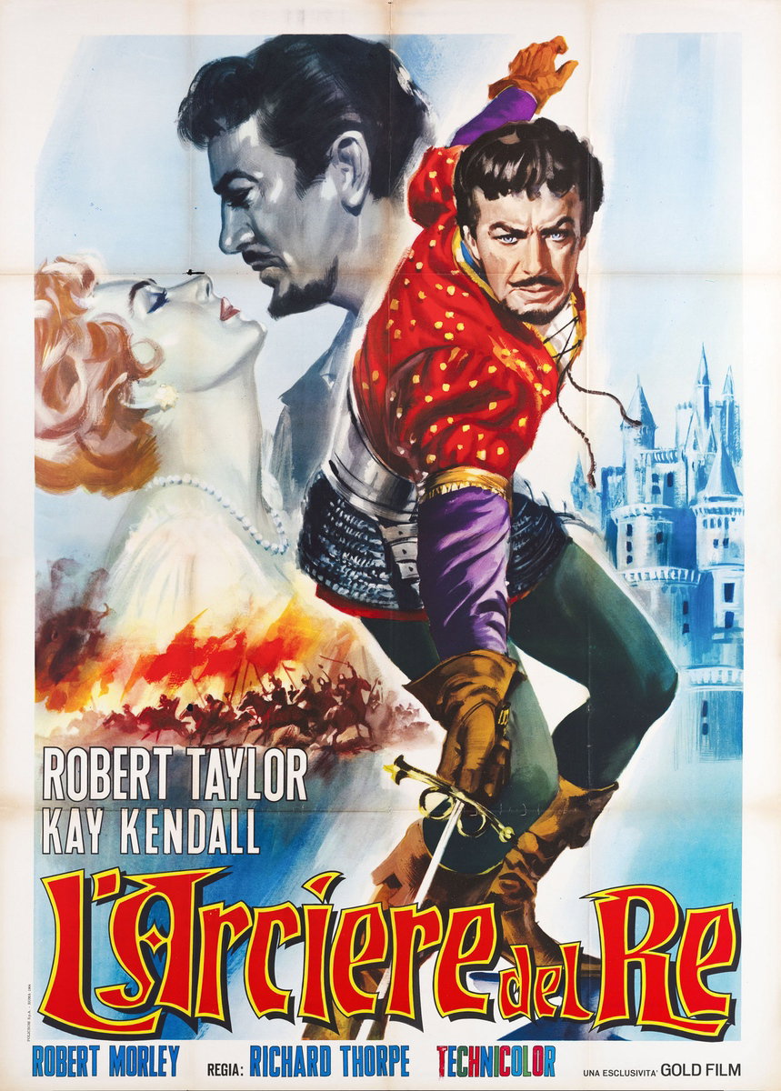 Manifesto 2 per il film L'arciere del re (1955)