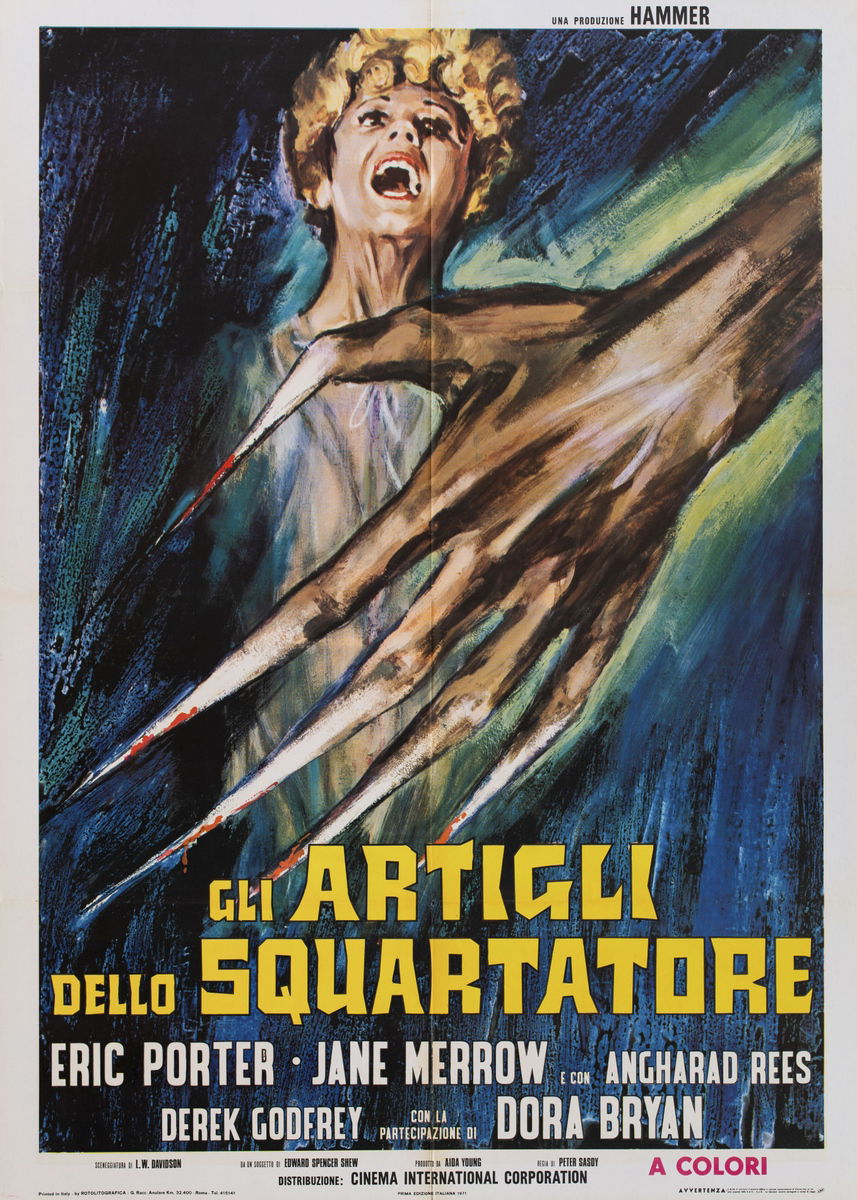 Gli artigli dello squartatore - Manifesto 1