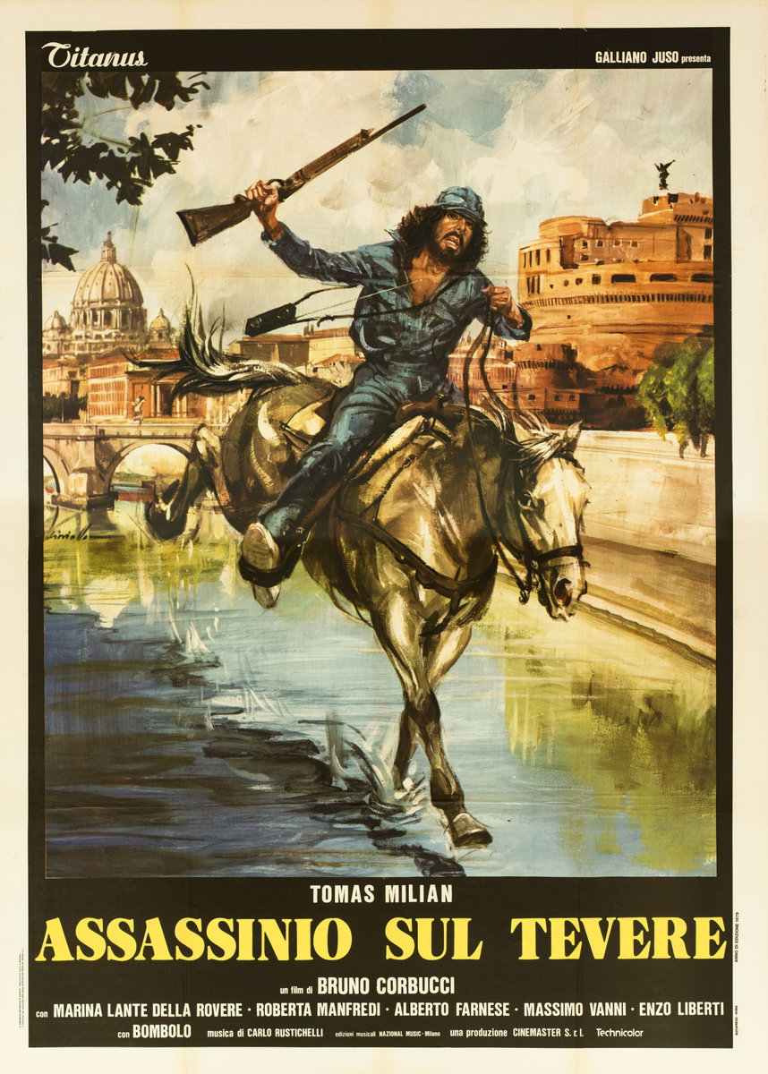 Manifesto 2 per il film Assassinio sul Tevere (1979), dipinto da Averardo Ciriello