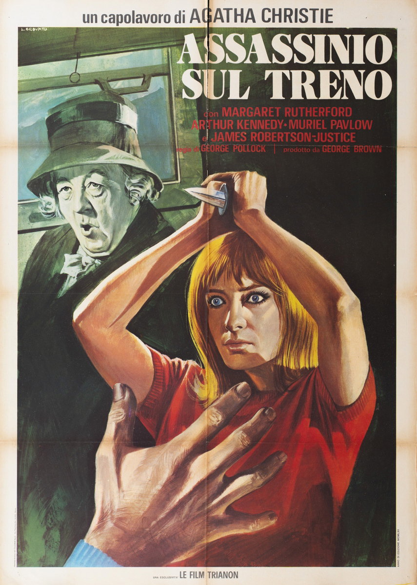 Poster 3 for the film Murder She Said (1961), painted by Luciano Crovato