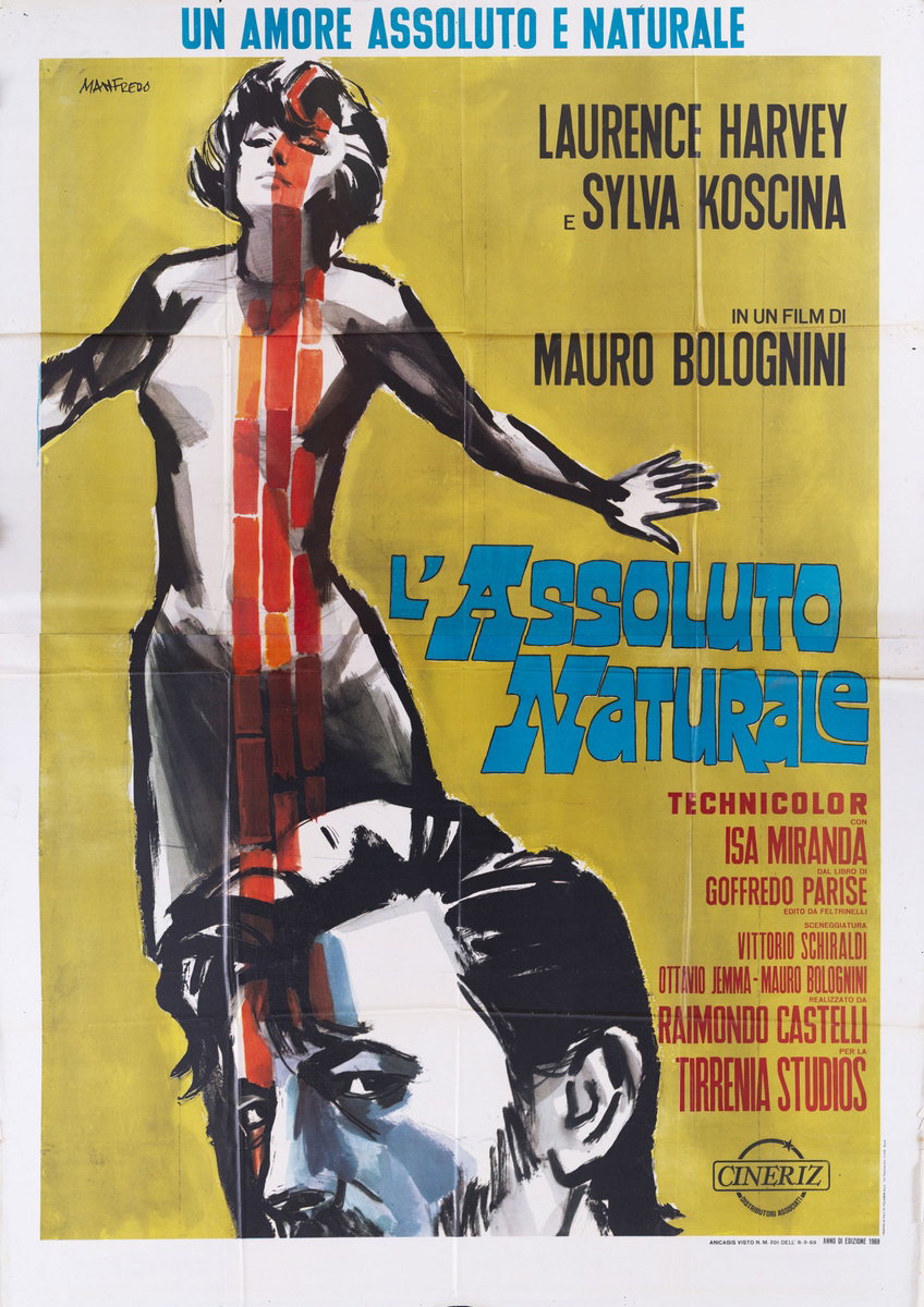 Poster 2 for the film He and She (1969), painted by Acerbo Manfredo