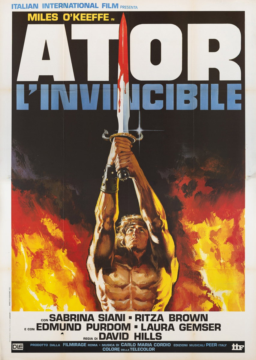 Manifesto 3 per il film Ator l'invincibile (1982)