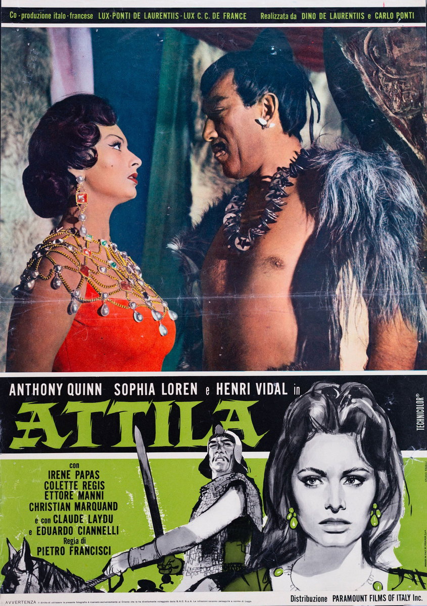 Fotobusta 2 per il film Attila (1954)