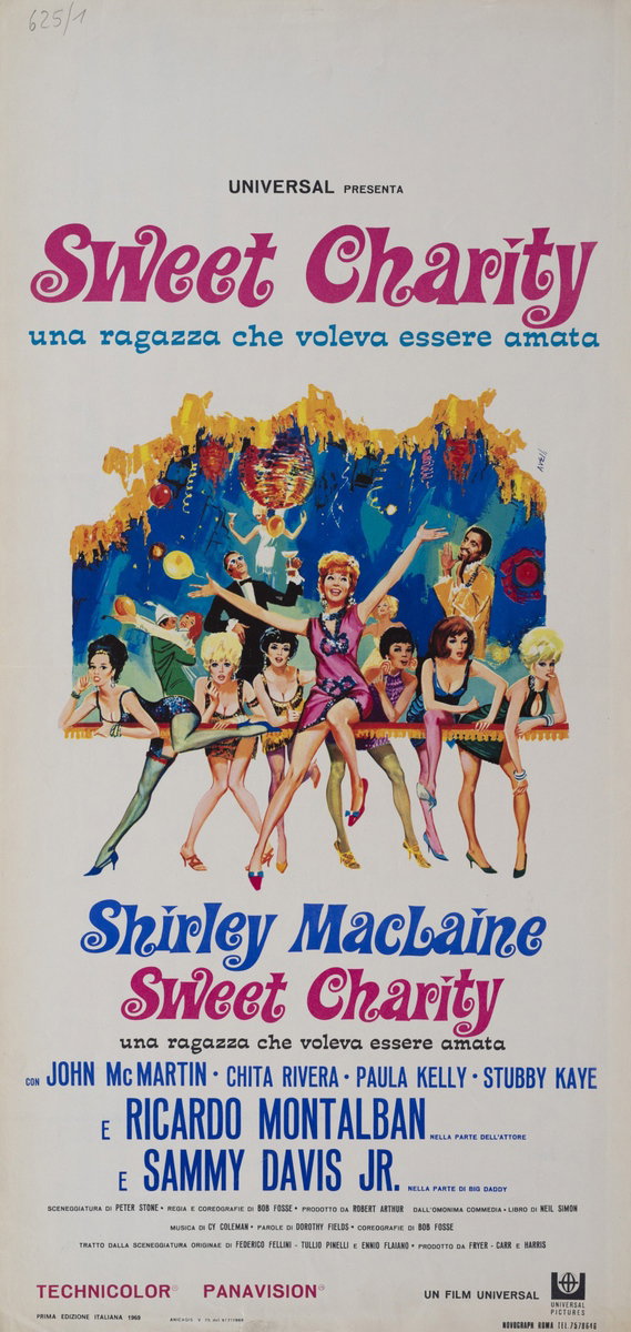 Locandina 2 for the film Sweet Charity (1969), painted by Agatino Avelli