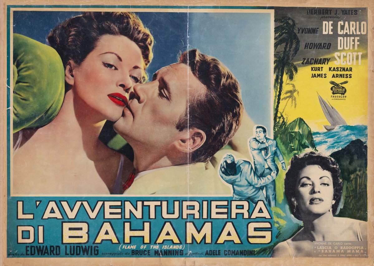 Lobby Card 2 for the film Flame of the Islands (1955)