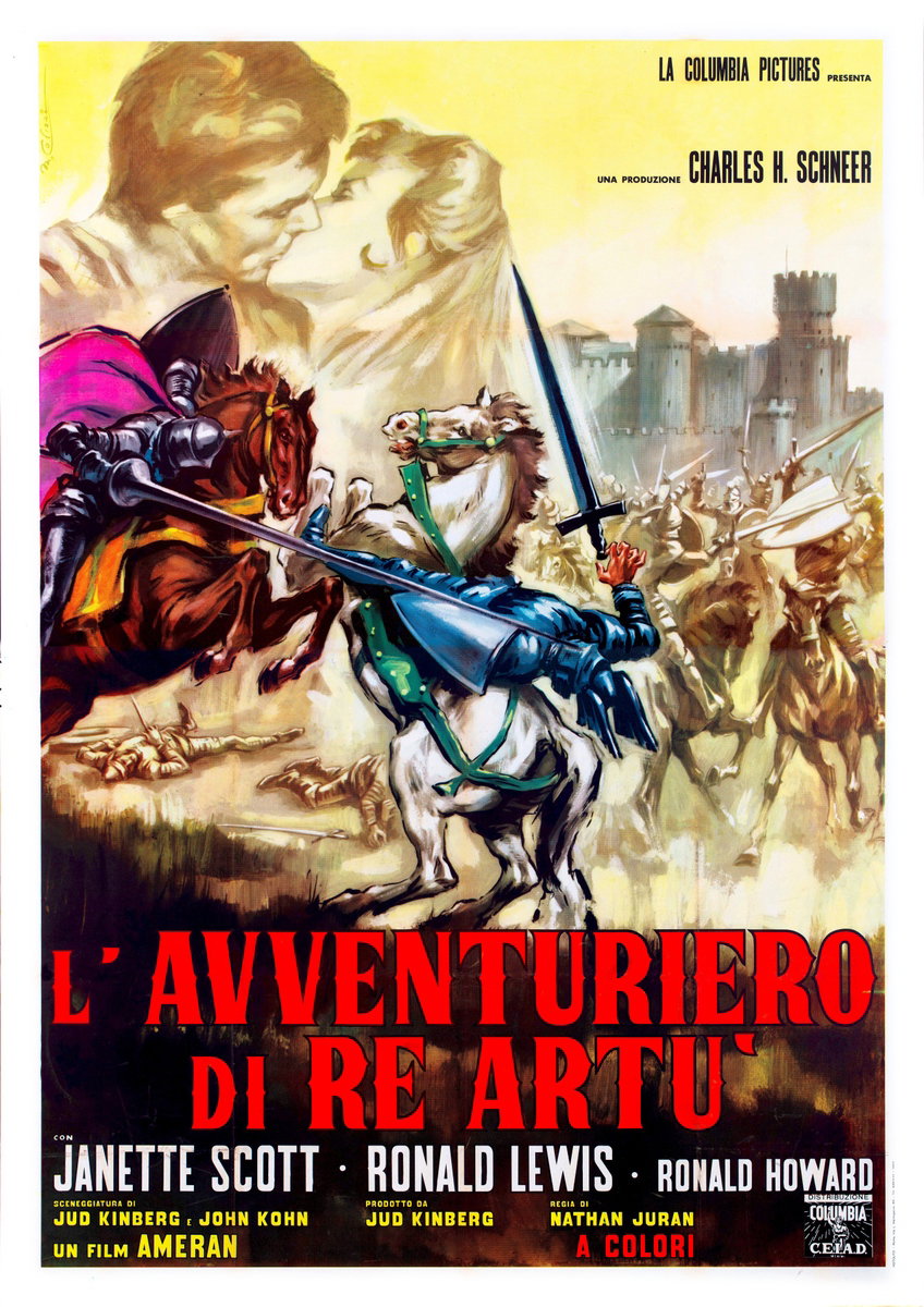 Poster 2 for the film Siege of the Saxons (1963), painted by Marcello Colizzi