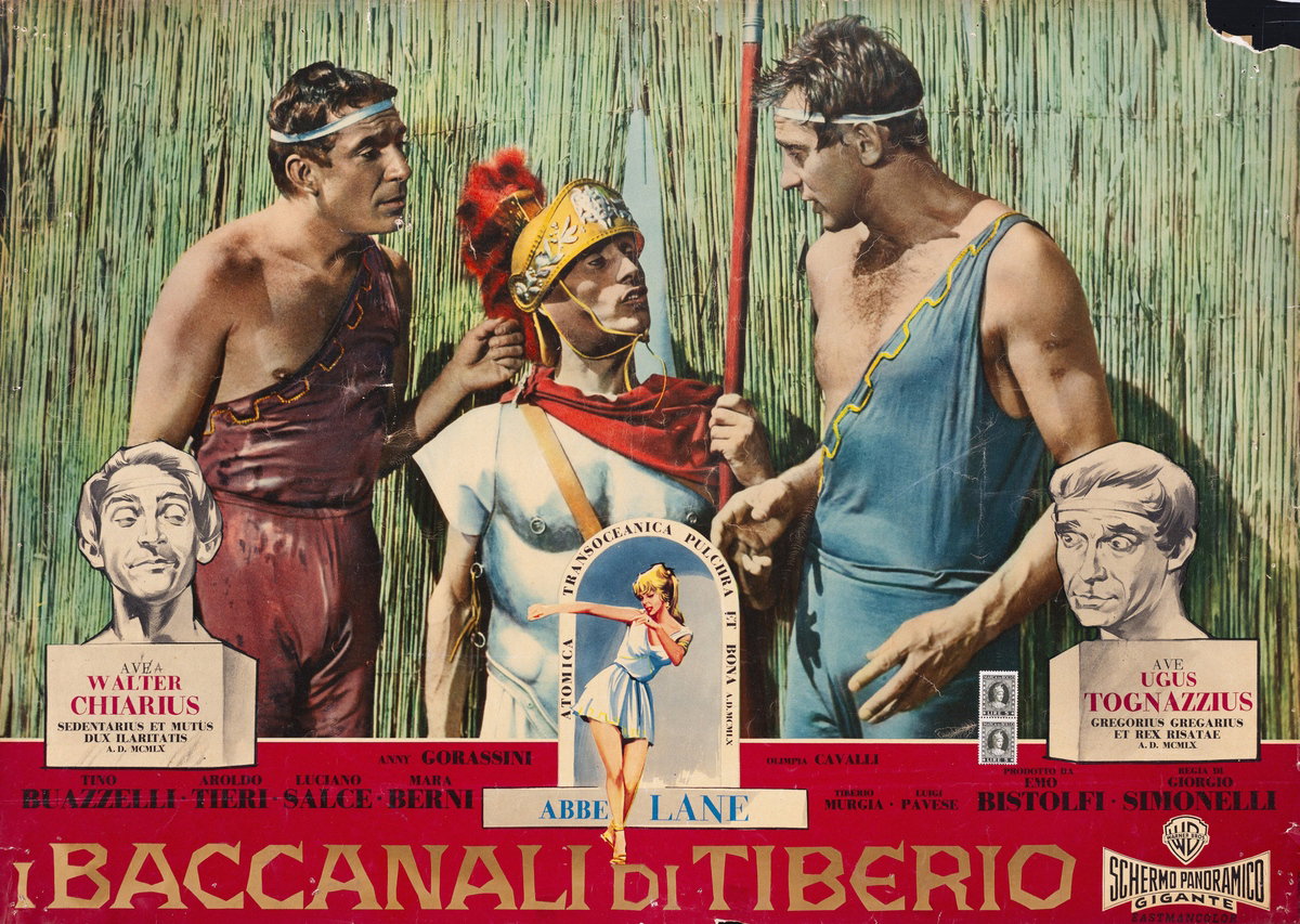 Fotobusta 2 per il film I baccanali di Tiberio (1960)