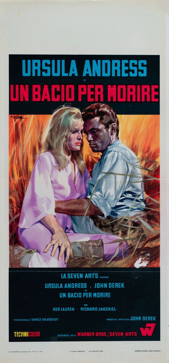 Locandina 2 per il film Un bacio per morire (1966), dipinto da Giuliano Nistri