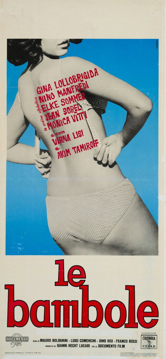 Locandina 2 per il film Le Bambole (1965), dipinto da Enrico De Seta