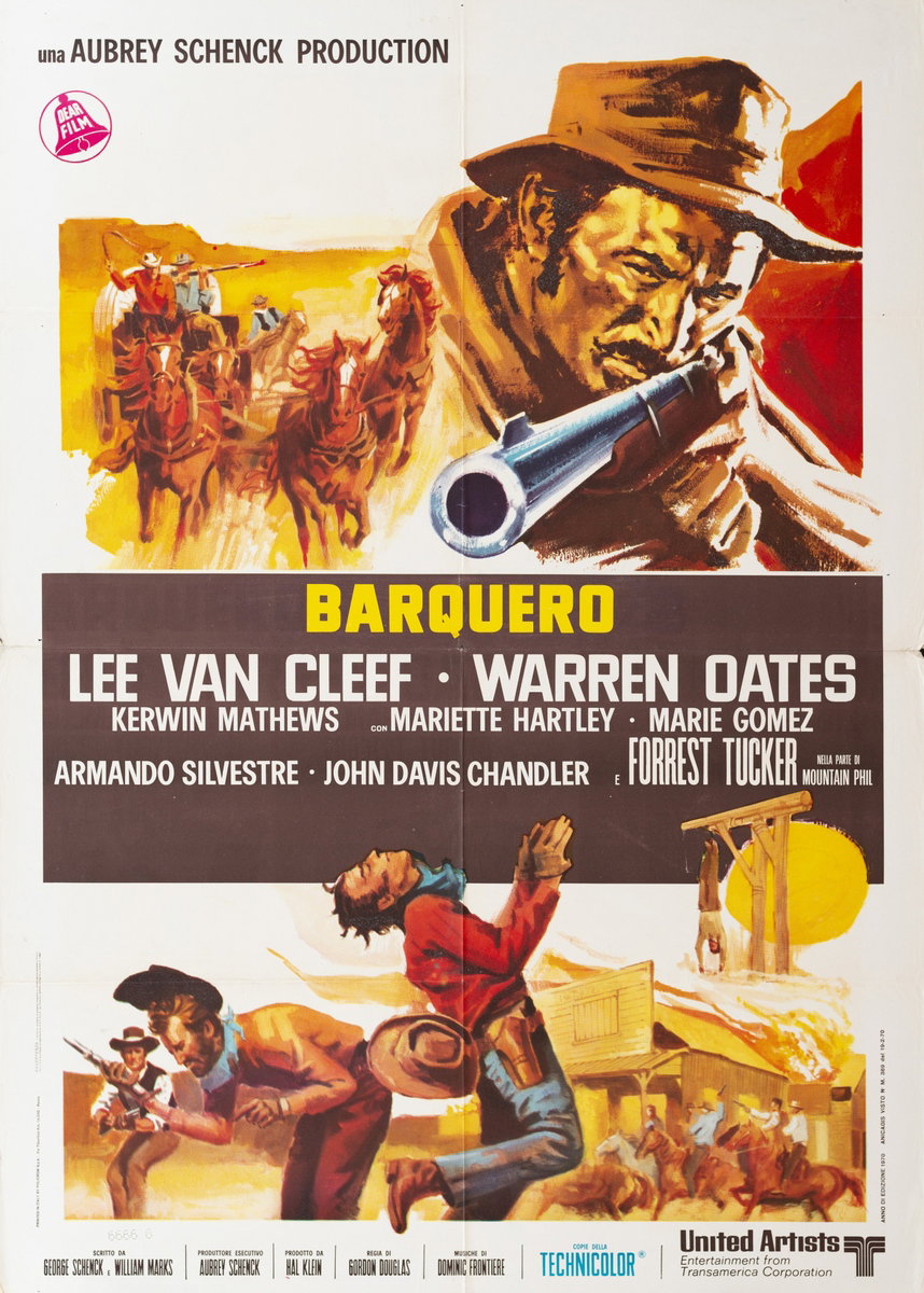 Manifesto 2 per il film Barquero (1970)