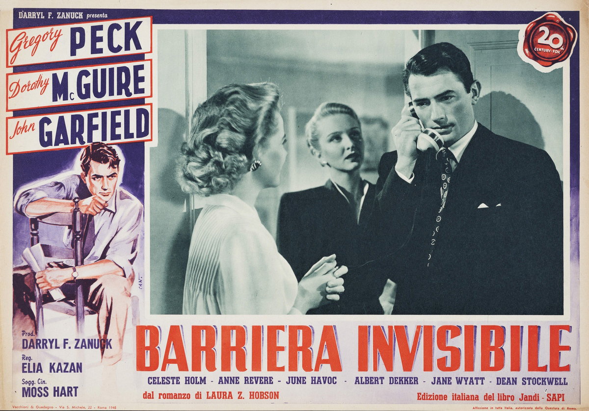 Fotobusta 3 per il film Barriera invisibile (1947)