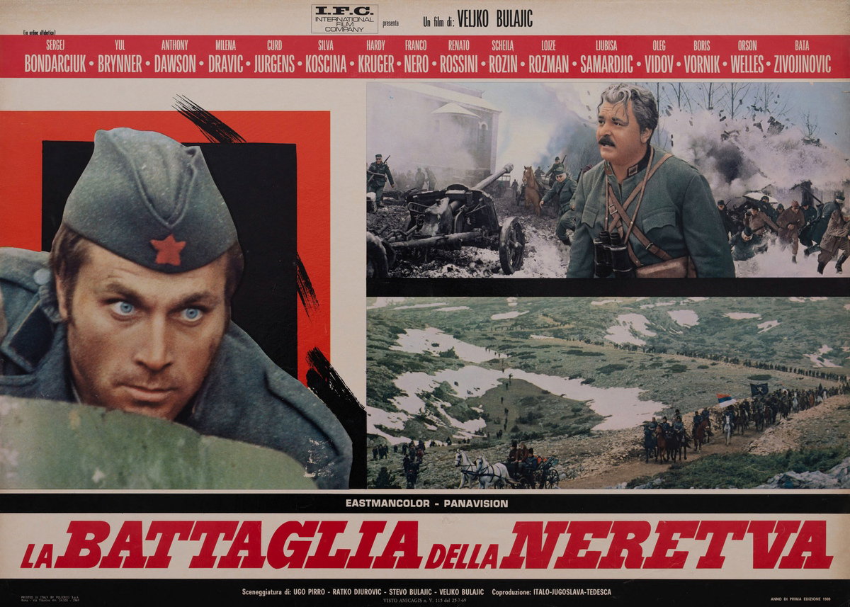 Fotobusta 6 per il film La battaglia della Neretva (1969)