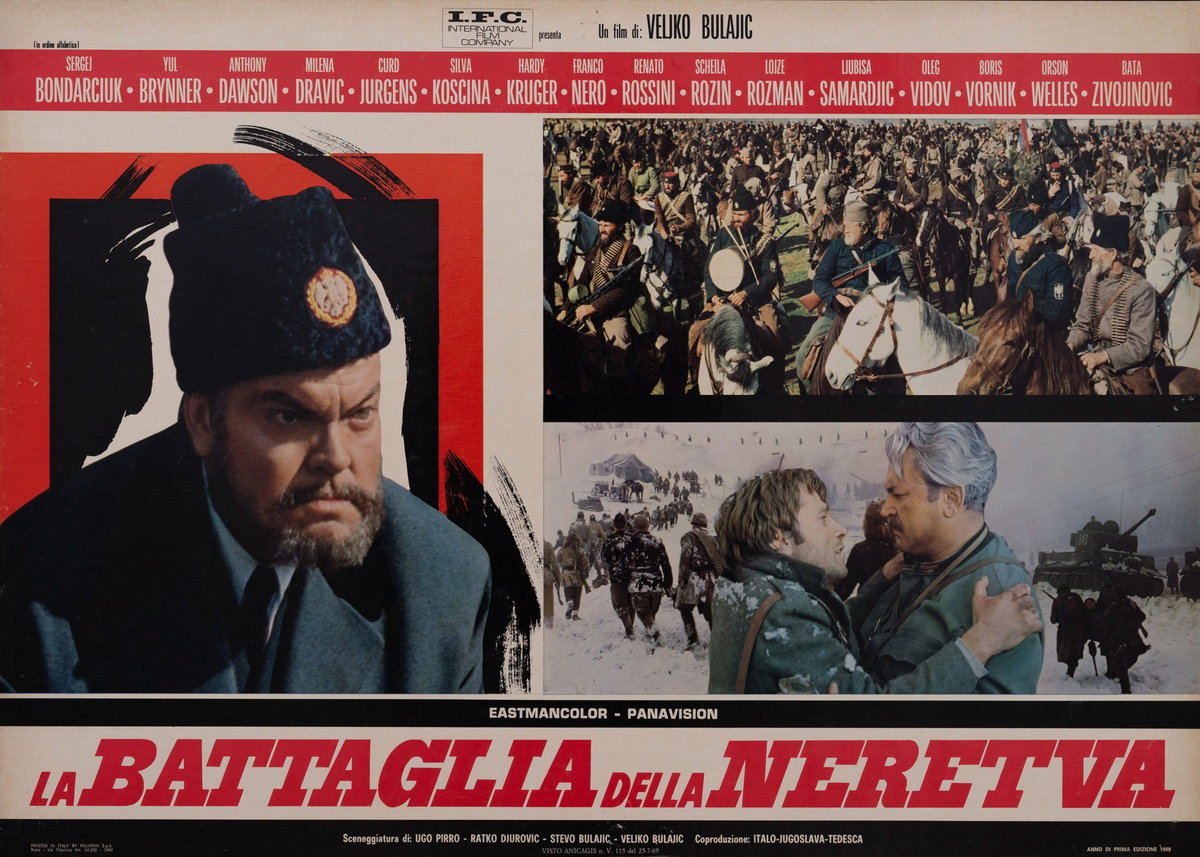 Fotobusta 5 per il film La battaglia della Neretva (1969)