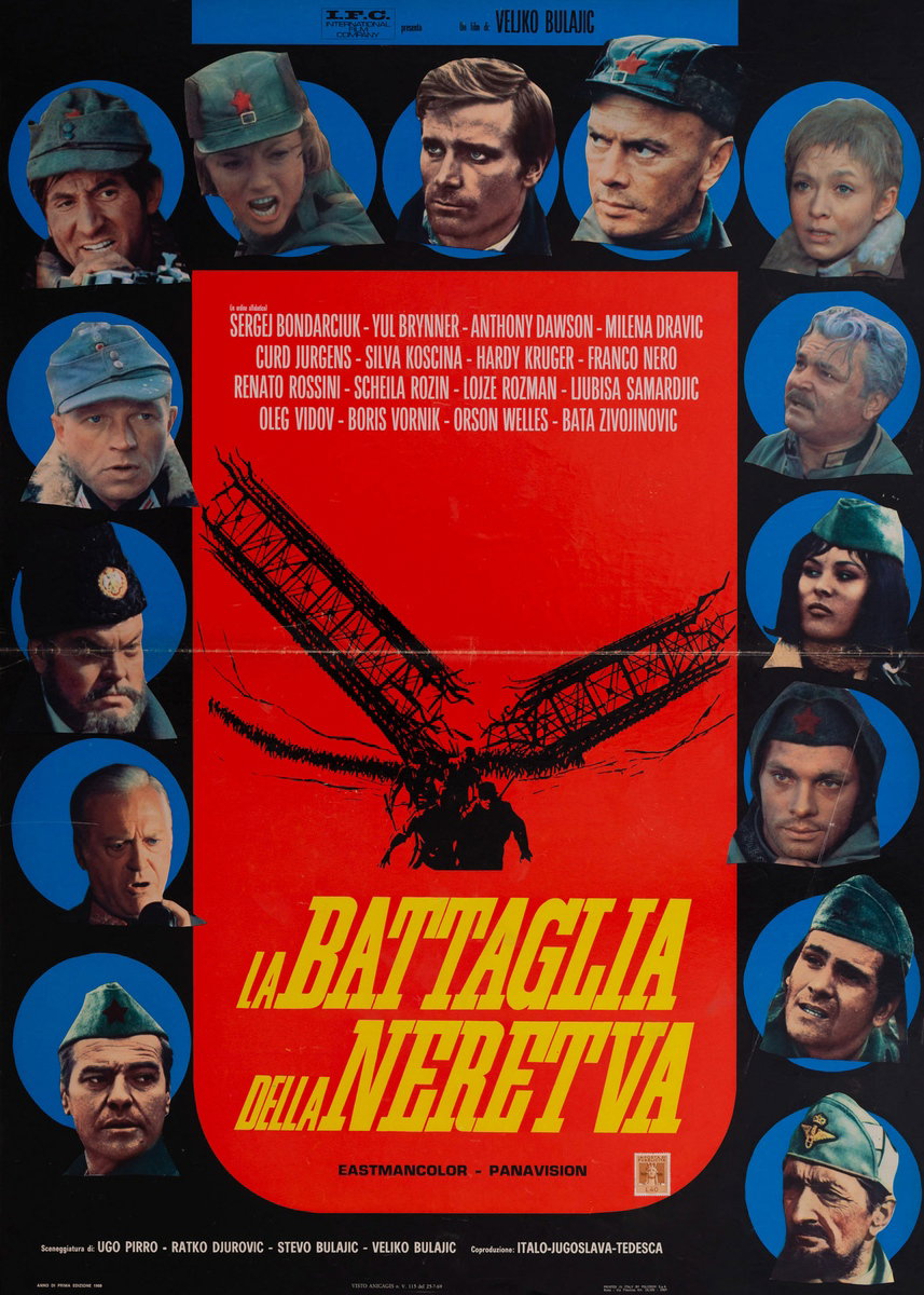 Poster 2 for the film The Battle of Neretva (1969)